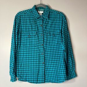 Vintage EXTRA Flannel M
Buffalo Check Teal & Black
100% Cotton